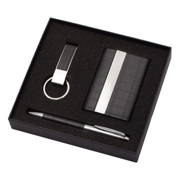 Zestaw upominkowy Gallant, czarny – Gift Design