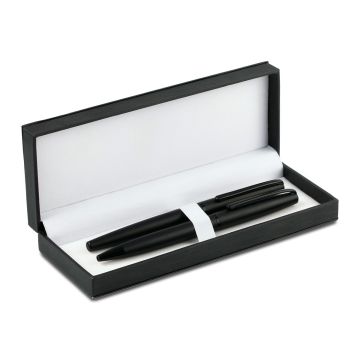 Zestaw piśmienniczy San Juan, czarny – Gift Design