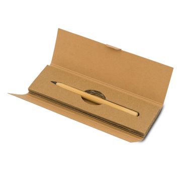Wieczny długopis-ołówek w etui Kony, beżowy – Gift Design