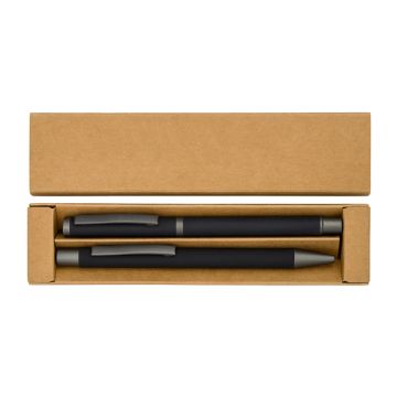 Zestaw piśmienniczy Jetmoreno, czarny – Gift Design