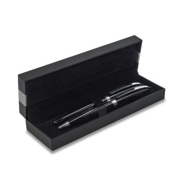 Zestaw piśmienniczy Victis, czarny – Gift Design