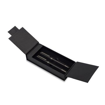 Zestaw piśmienniczy Sirvalo, czarny – Gift Design