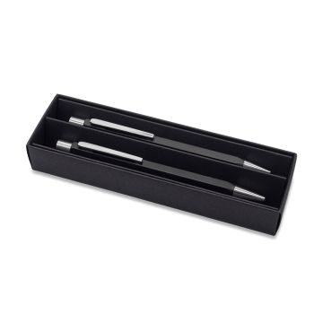 Zestaw piśmienniczy Hexo, czarny – Gift Design