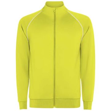 Męska bluza Valier z zamkiem błyskawicznym na całej długości-Fluorescencyjny żółty – Gift Design