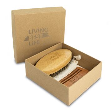 Macho zestaw do pielęgnacji, brązowy – Gift Design