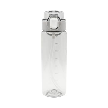 Bidon ze słomką Amad 800 ml, szary – Gift Design