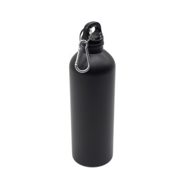 Bidon stalowy Caminos 800 ml, czarny – Gift Design