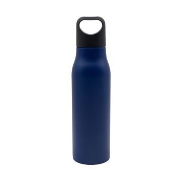 Butelka stalowa Bary 800 ml, granatowy – Gift Design