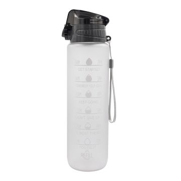 Bidon motywacyjny z tritanu Keepgoing 1000 ml, transparentny – Gift Design