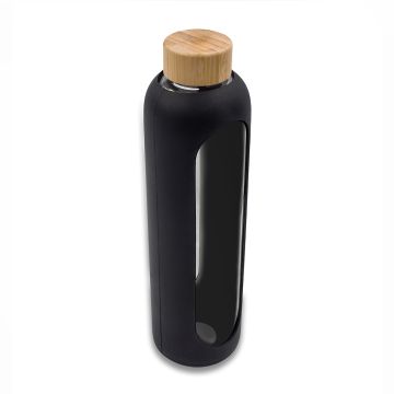 Butelka ze szkła borokrzemowego Richmond 1100 ml, czarny – Gift Design