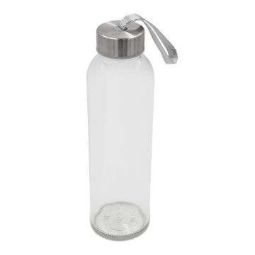 Butelka szklana Aqua Flow 500 ml, transparentny – Gift Design