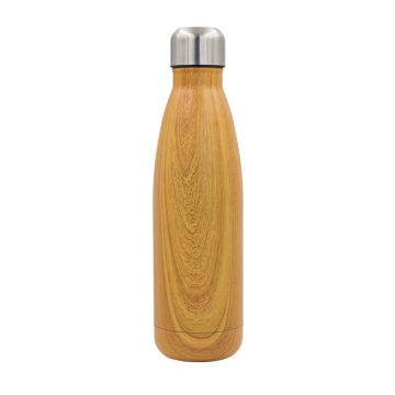 Butelka termiczna Woody 500 ml, brązowy – Gift Design