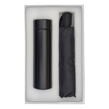 Zestaw upominkowy kubek termiczny z parasolem Monaco, mix – Gift Design