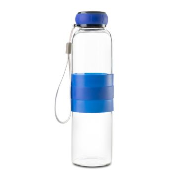Szklana butelka Marane 550 ml, niebieski – Gift Design