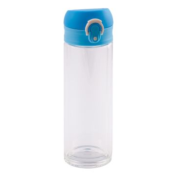 Butelka szklana Abisko 280 ml, jasny niebieski – Gift Design