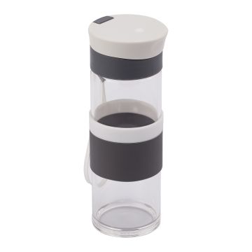 Szklana butelka Top Form 440 ml, biały – Gift Design