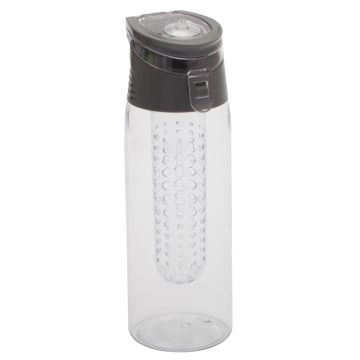 Bidon Frutello 700 ml, szary-transparentny – Gift Design