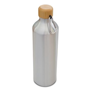 Butelka aluminiowa Luqa 800 ml, srebrny – Gift Design