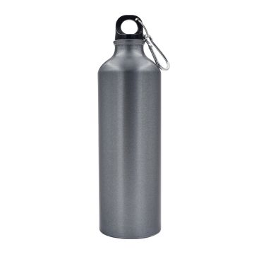 Bidon aluminiowy Tripper 800 ml, grafitowy – Gift Design