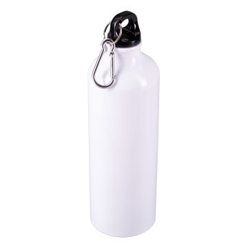 Bidon aluminiowy Easy Tripper 800 ml, biały – Gift Design