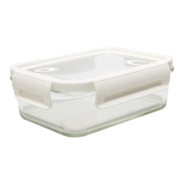 Lunch box Delect 900 ml, biały-transparentny – Gift Design