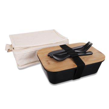 Zestaw na lunch Take Away, beżowy – Gift Design