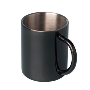 Kubek stalowy Stalwart 300 ml, czarny – Gift Design