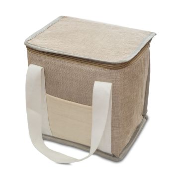 Torba izotermiczna na lunch z juty Loni, beżowy – Gift Design