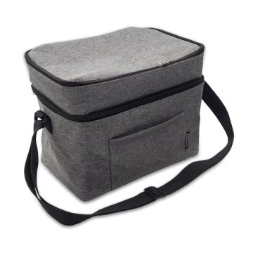 Torba termoizolacyjna na lunch RPET Gabri, szary – Gift Design