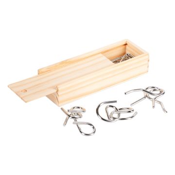 Zestaw łamigłówek Brainiac, beżowy – Gift Design
