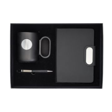 Zestaw upominkowy Bedford, czarny – Gift Design