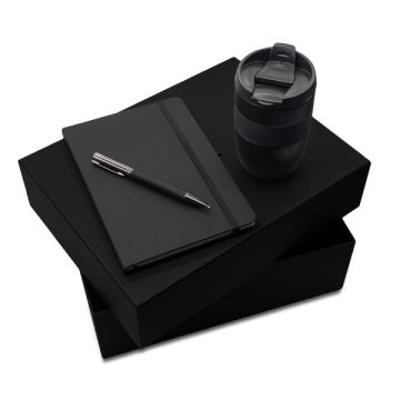 Zestaw upominkowy Dallas, czarny – Gift Design