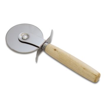 Nóż do pizzy Bianca, brązowy – Gift Design
