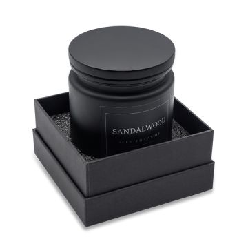 Świeca zapachowa Sandalwood, czarny – Gift Design