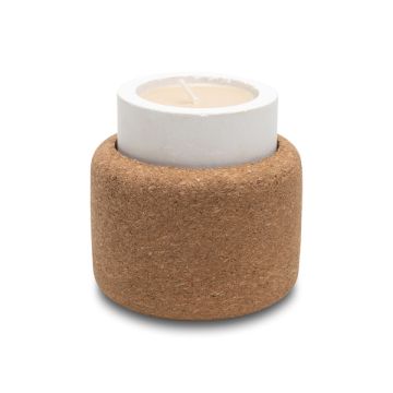 Świecznik dwustronny Eclat, beżowy – Gift Design