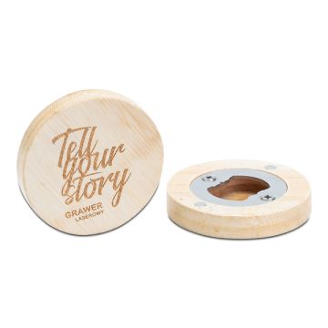 Otwieracz do butelek z magnesem, beżowy - druga jakość – Gift Design