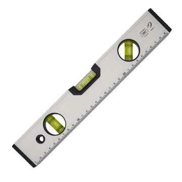 Aluminiowa poziomica Beno, srebrny – Gift Design