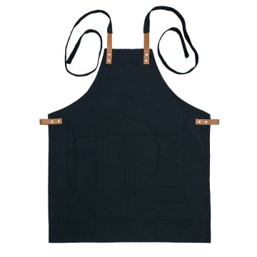 Bawełniany fartuch Masteri, czarny – Gift Design