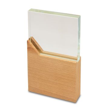 Trofeum Kingston, brązowy-transparentny – Gift Design