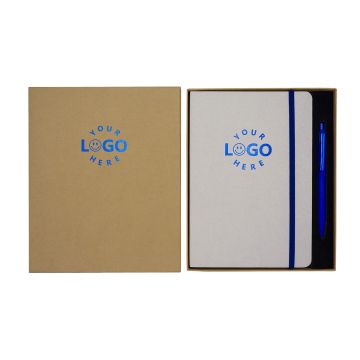 Zestaw notes z długopisem Aurores, niebieski – Gift Design