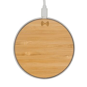Ładowarka indukcyjna 15W Batam, brązowy – Gift Design