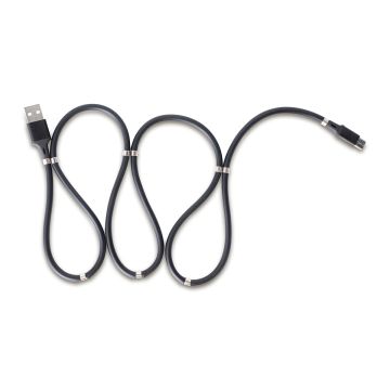 Kabel z magnesami Connect, czarny – Gift Design
