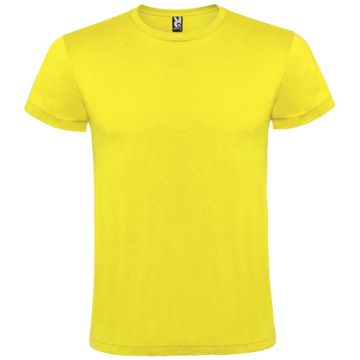 Atomic koszulka unisex z krótkim rękawem 150 g-m²-Żółty – Gift Design