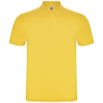 Austral koszulka polo unisex z krótkim rękawem 180 g-m²-Żółty – Gift Design