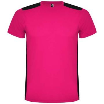 Detroit sportowa koszulka unisex z krótkim rękawem 130 g-m²-Fuksja – Gift Design