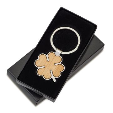 Brelok koniczyna Bray, brązowy – Gift Design