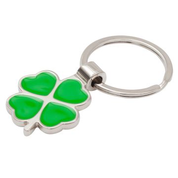 Brelok Clover Luck, zielony-srebrny – Gift Design