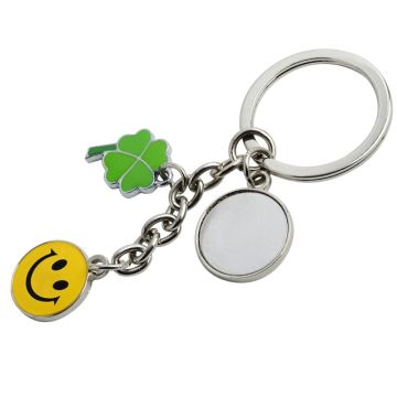 Brelok metalowy Luck, srebrny – Gift Design