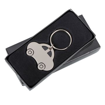 Brelok metalowy Auto, srebrny – Gift Design