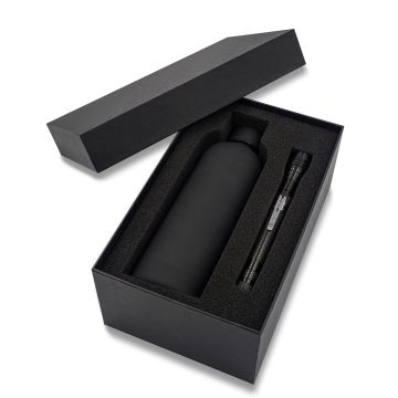 Zestaw upominkowy Langtang, czarny – Gift Design